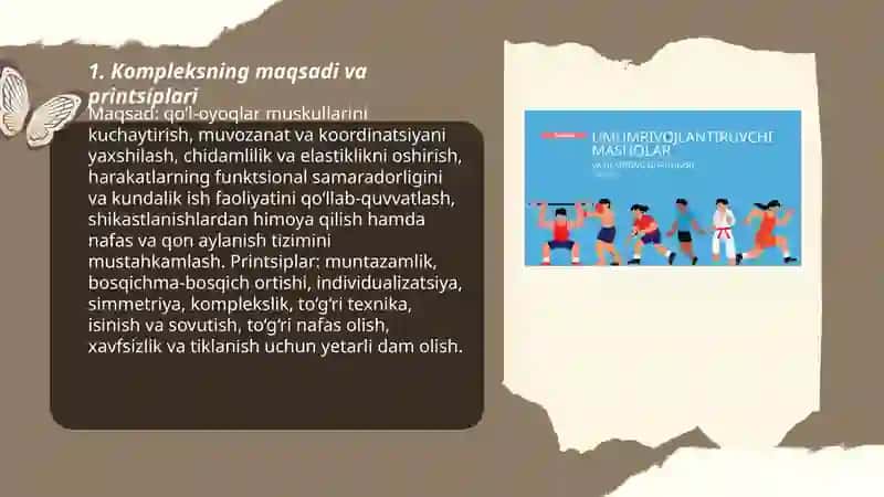 Umumiy rivojlantiruvchi mashqlar: qo'l-oyoqlar uchun kompleks 3