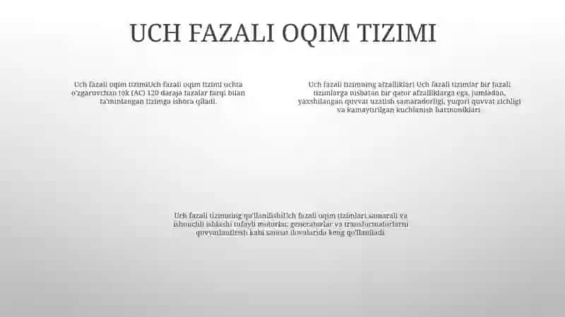 Uch Fazalik ToʻK Manbayidagi Quvat 3