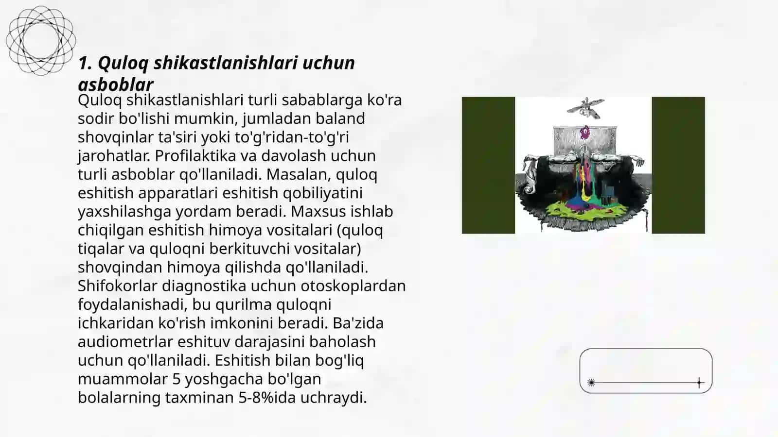 Quloq, tomoq, burun kasalliklar amalyotida ishlatiladigan asboblar va apparatlar 3