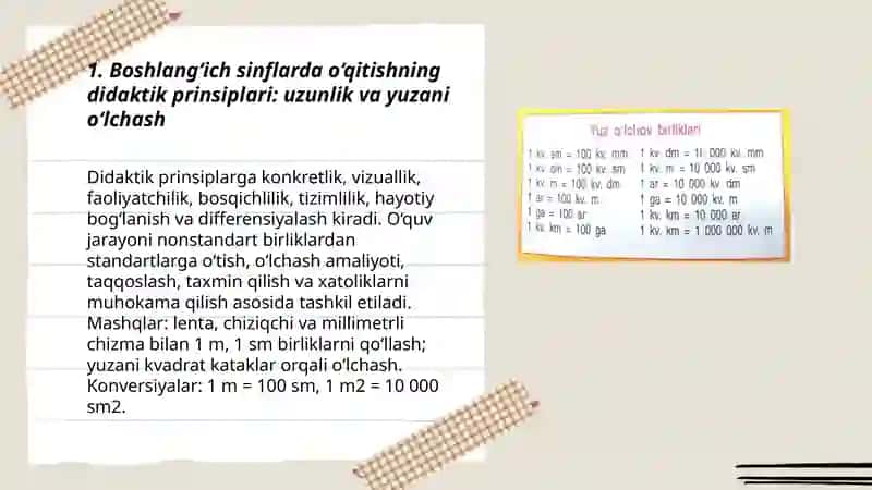 Boshlangich sinflarda asosiy miqdorlar va ularni o'lchov birliklarini o'rgatish metodikasi 3