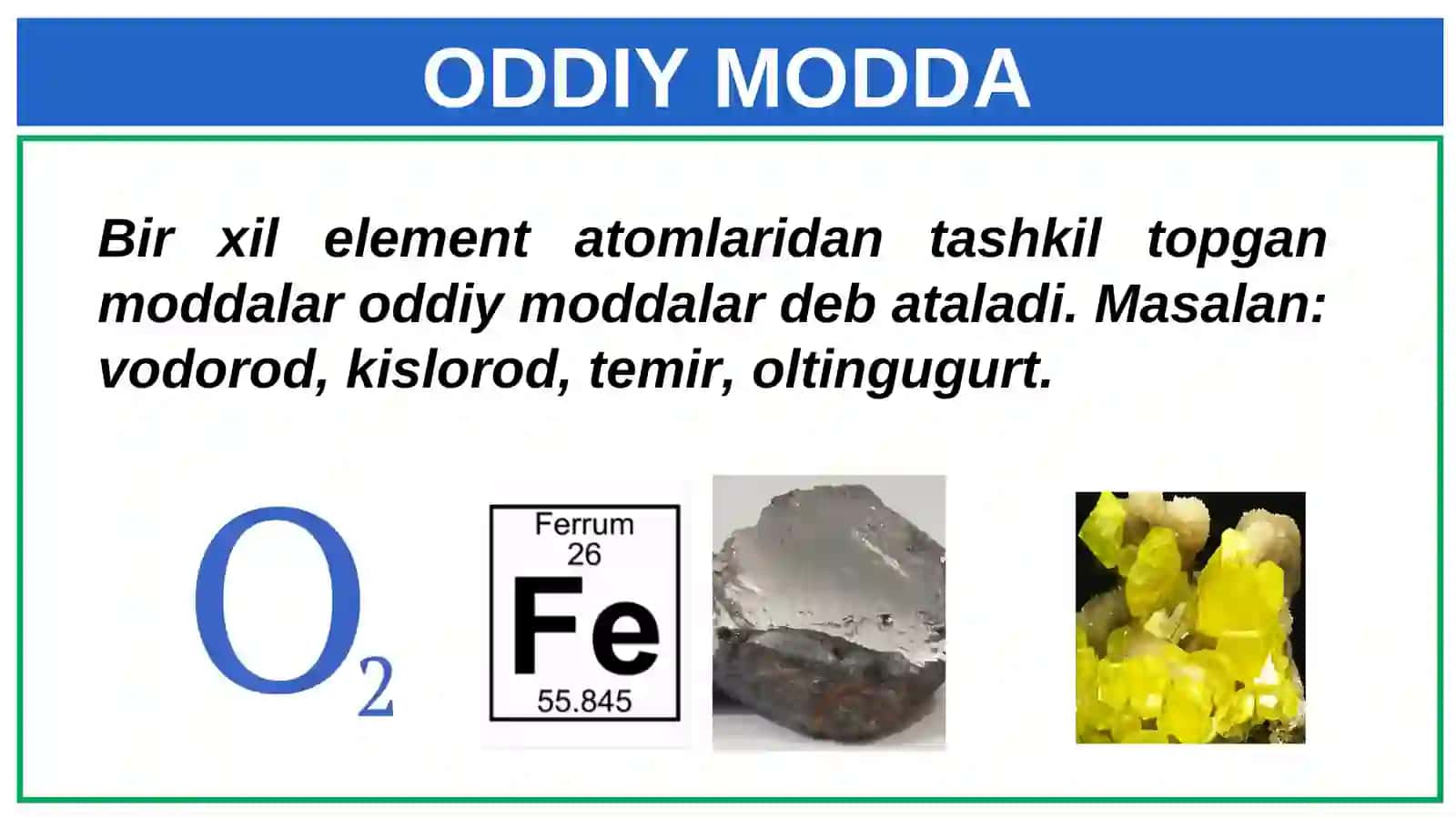 Oddiy va murakkab moddalar 3