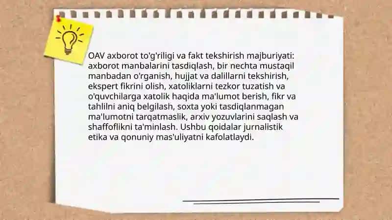 OAV vositalarining majburyatlari 3