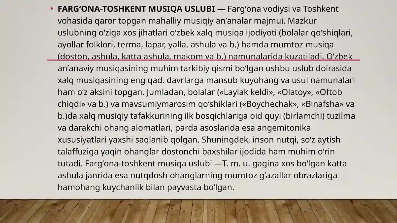 Fargʻona-Toshkent musiqa uslubi 3
