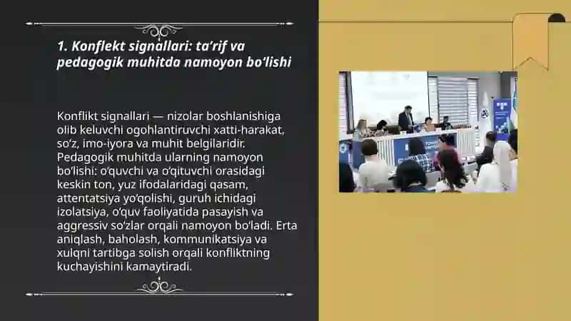 Konflekt signallari agressiya va zo'ravonlik xaqida tushuncha uning moxiyati 3