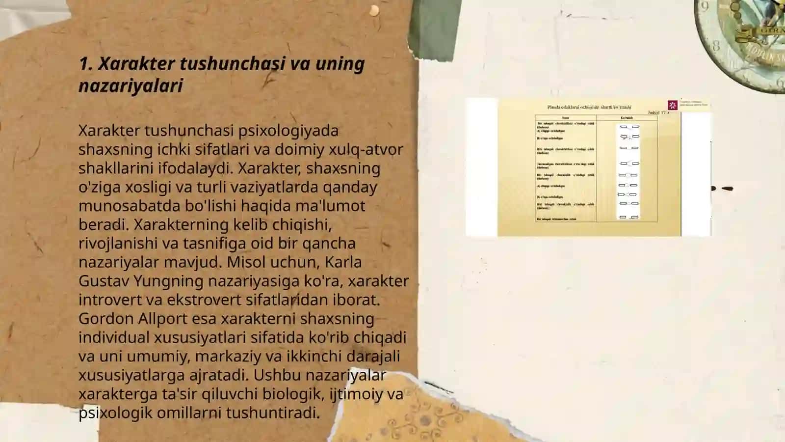 Xarakter strukturasi va tipologiyasi. Qobilyaylar va ularning turlari 3