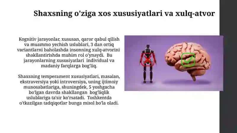 Inson xulq atvorini tushunish va unga tasir qilish omillari 3