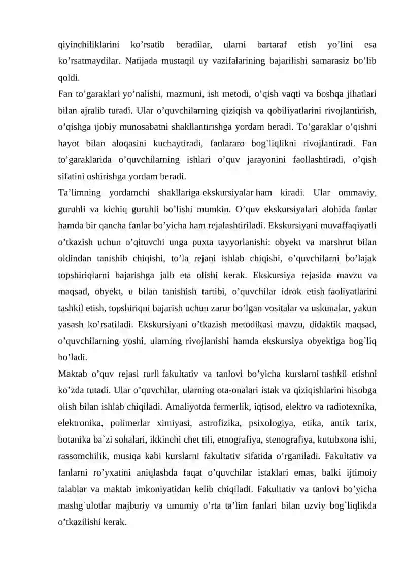 Darsga tayyorgarlik ko’rish va uni o’tish 3