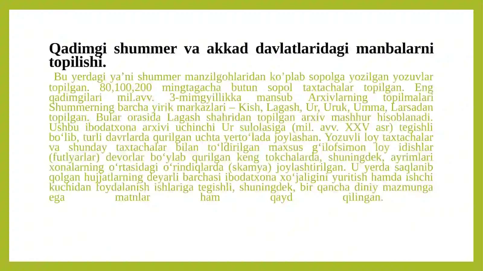 Qadimgi sharq davlatlari arxivlari 3