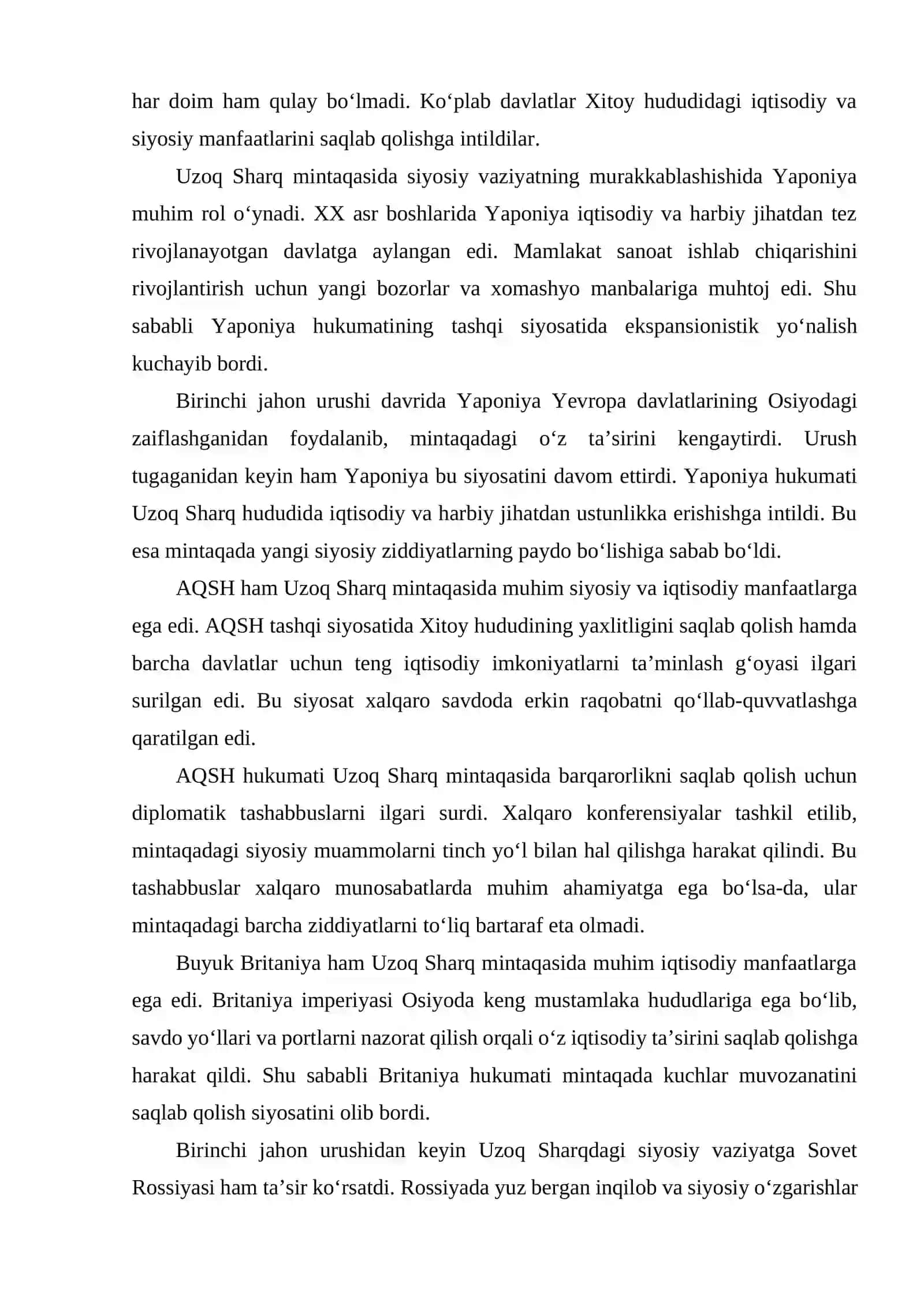 YETAKCHI DAVLATLARNING UZOQ SHARQDAGI SIYOSATI (1918–1939) 3