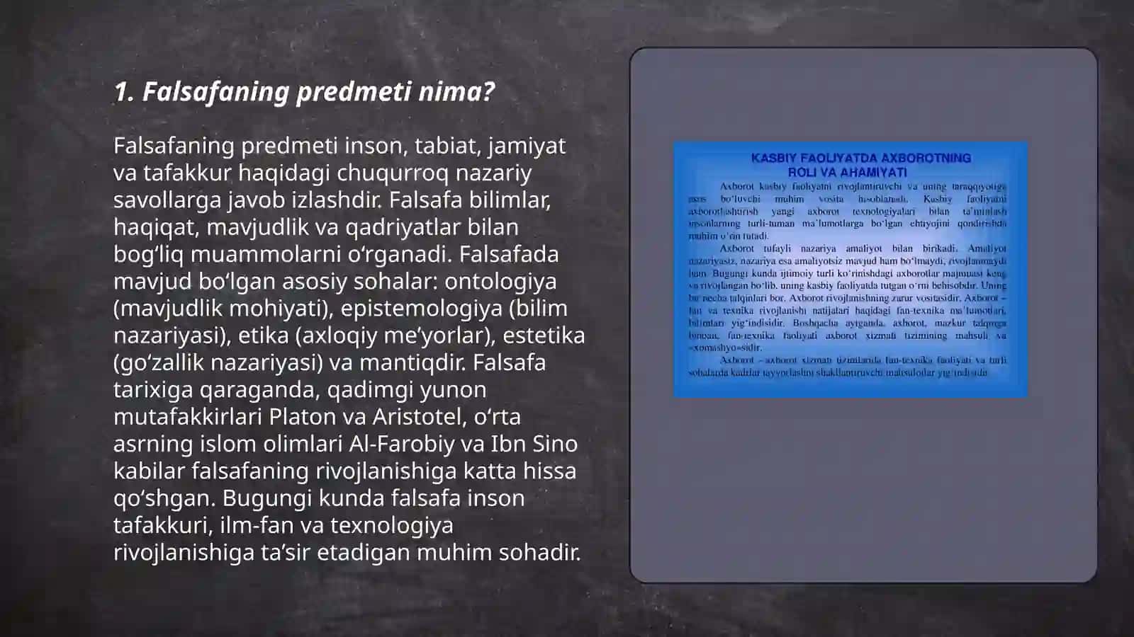 Falsafaning prigmenti mazmuni va jamiyatdagi orni 3