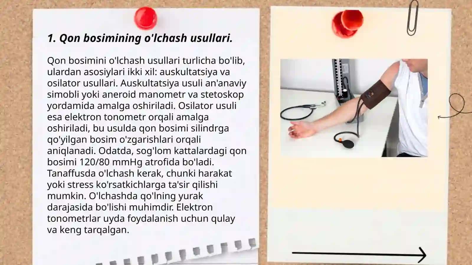 Qon bosimining o'lchashning fizik kimyoviy xossalari 3