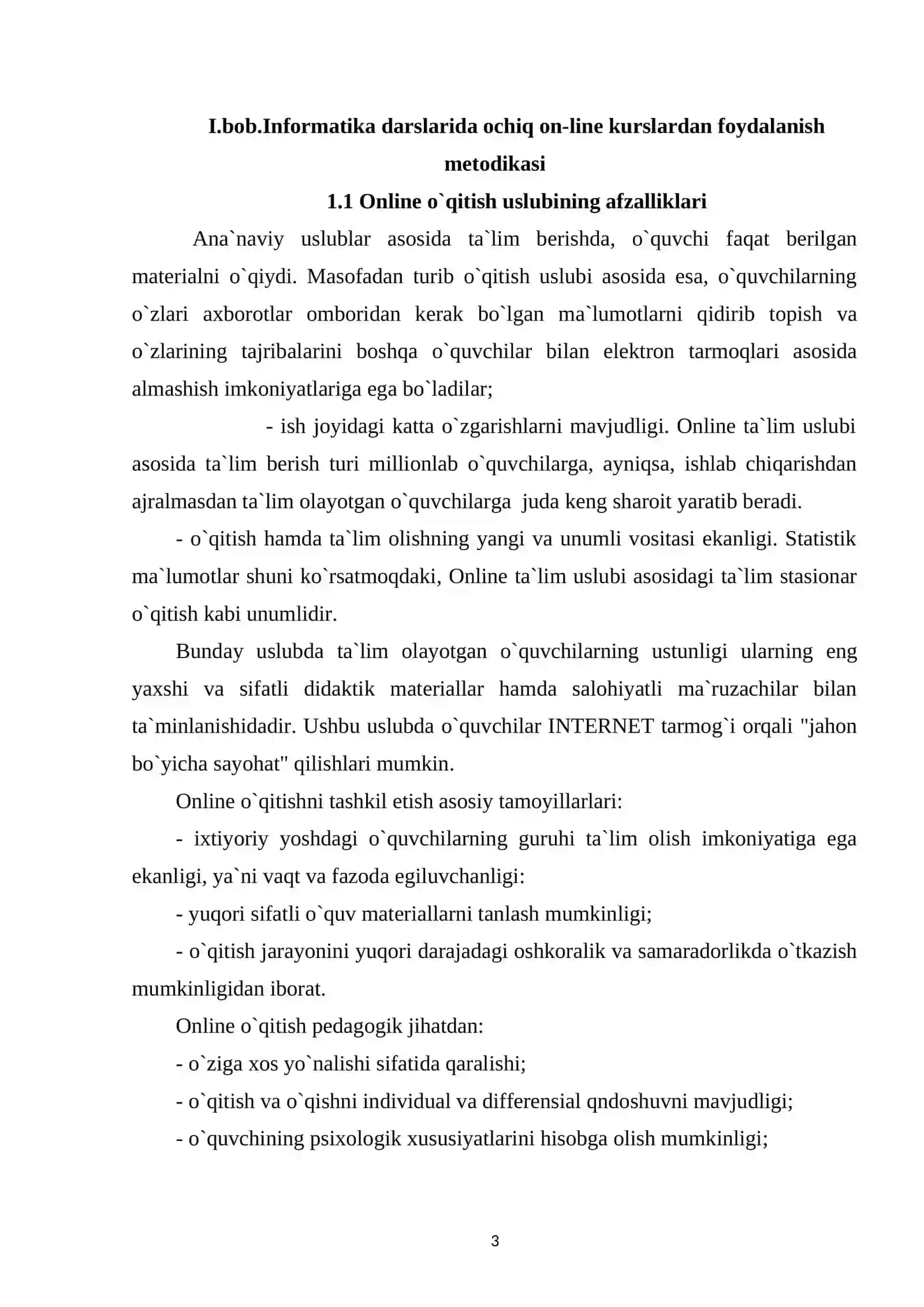 Informatika darslarida ochiq on-line kurslardan foydalanish metodikasi 3