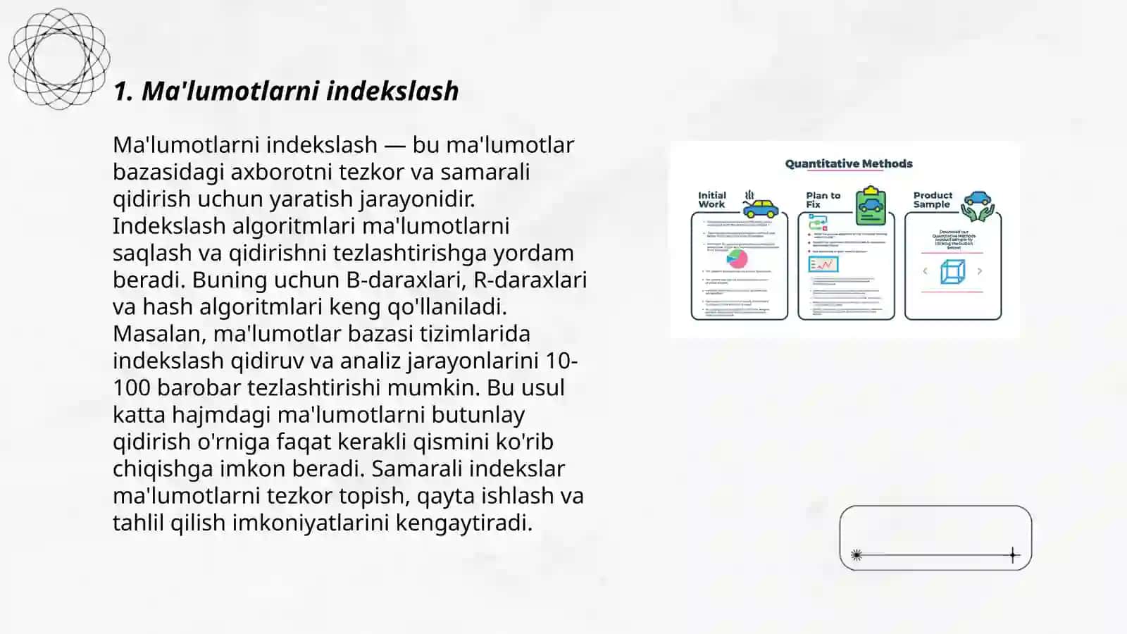 Ma'lumotlarni indekslash 3