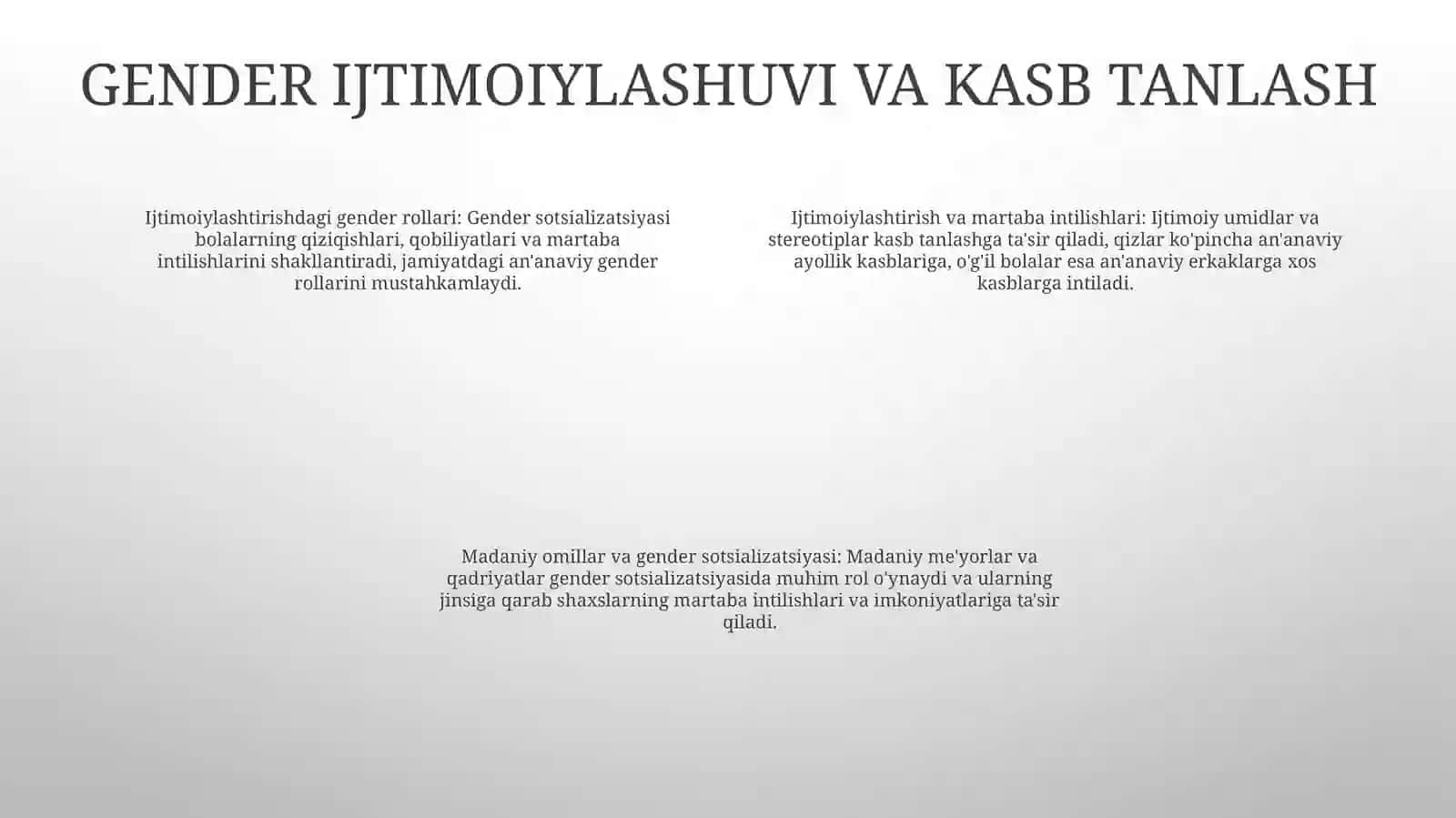Ayollar Bandligi Shakllanishining OʻZiga Xosligi 3