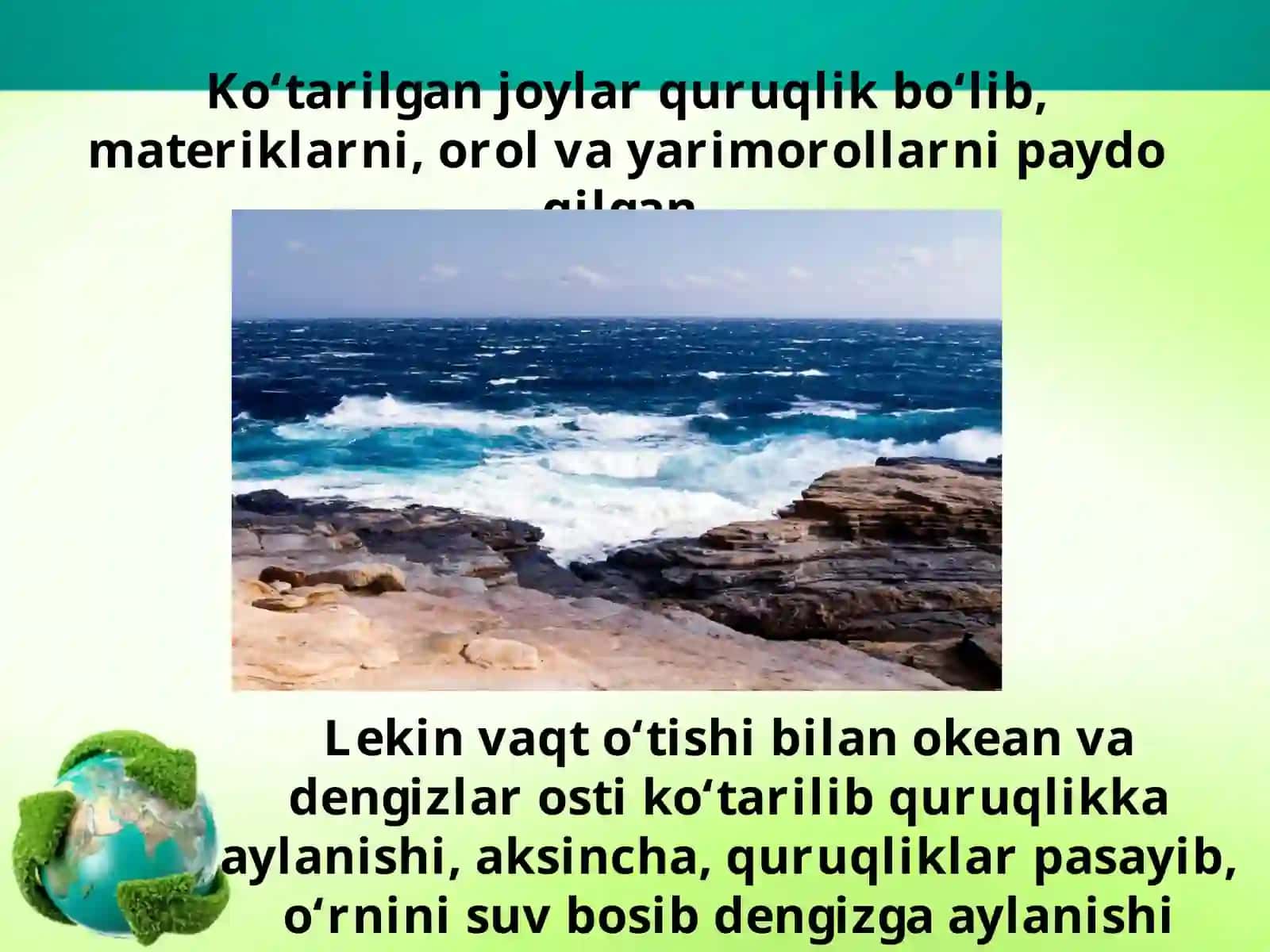 5-sinf Geografiya fanidan Yer po'stining harakatlari dars taqdimoti 3