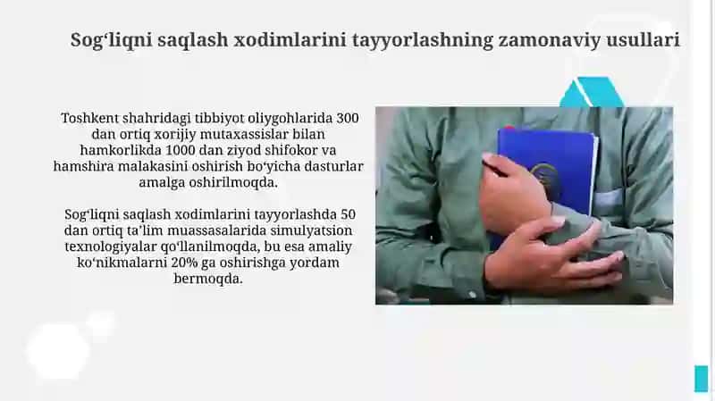 Oʻzbekistonda sogʻliqni saqlash va hamshiralik taʼlimi tizimidagi islohatlar 3