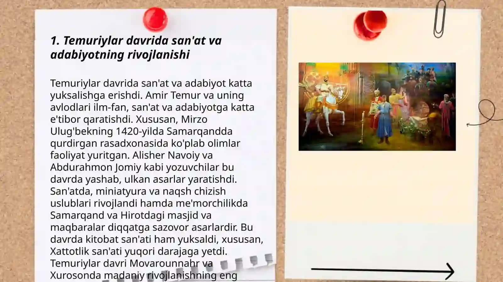 Temuriylar davrida ma'naviy marifiy yuksalish 3