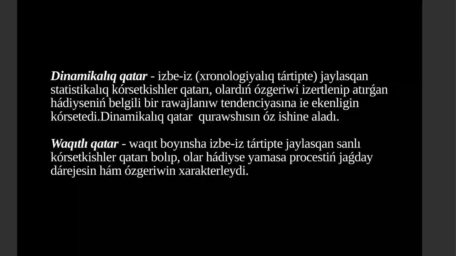 waqitli qatarlar 3