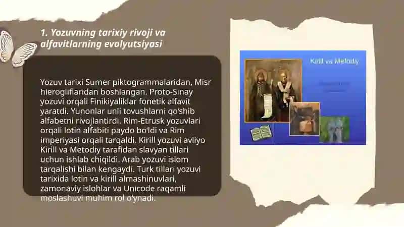 Yozuv. Alfavit, grafika va ortografiya. Transkripsiya va translieratsiya 3
