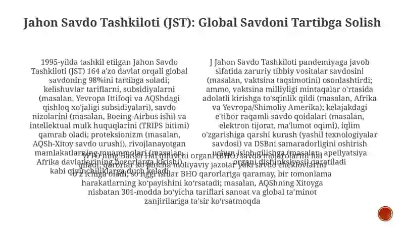 Dunyo xalqaro tashkilotlari va bugungi kundagi xolati 3