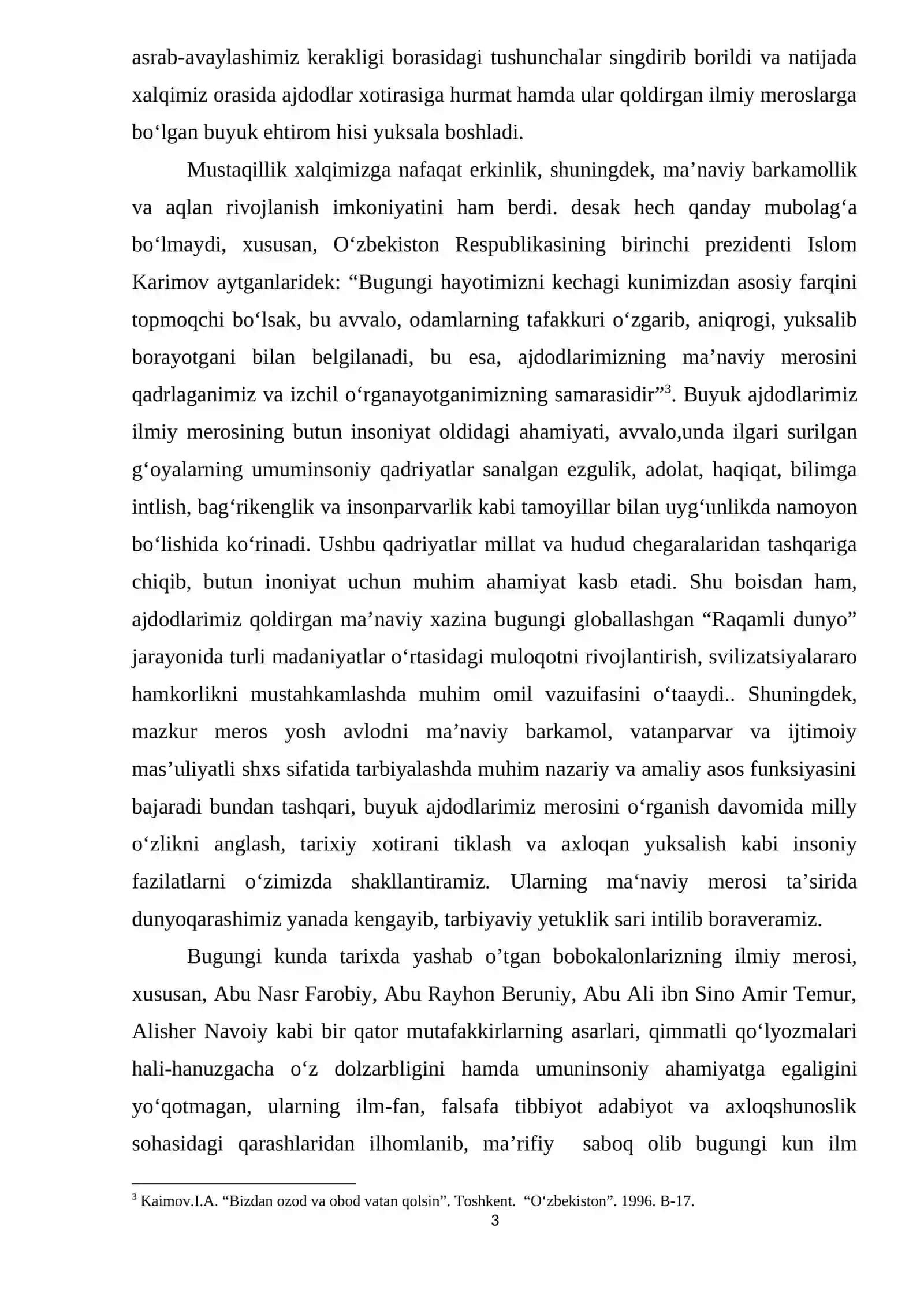 BUYUK AJDODLARIMIZ MA’NAVIY MEROSINI O‘RGANISHNING TARIXIY-METODOLOGIK AHAMIYATI 3