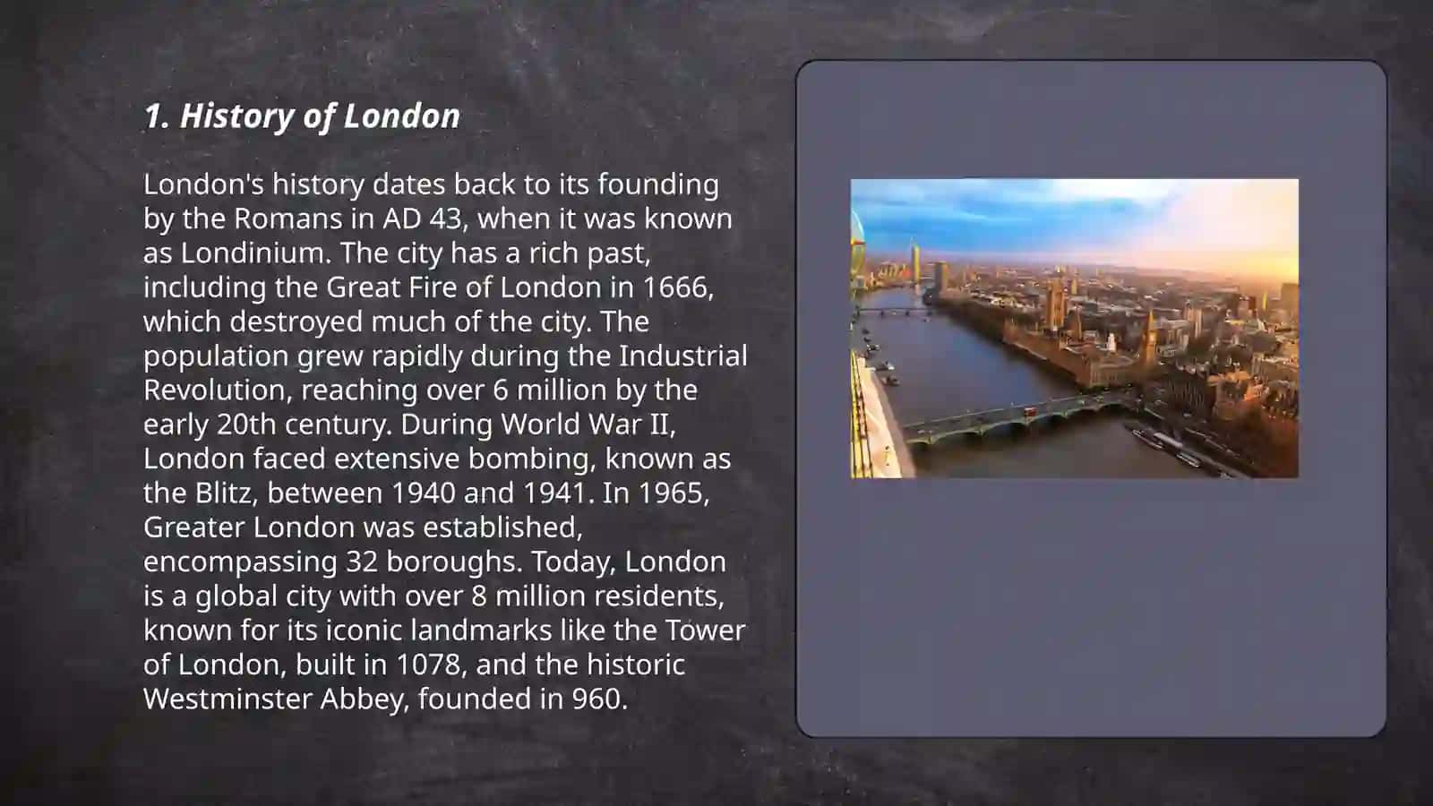 London History Presentation 3