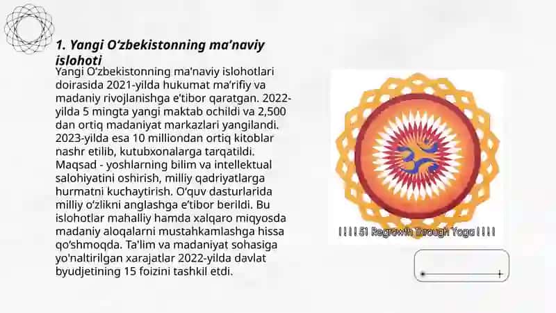 Yangi Oʻzbekistonning maʼnaviy islohoti 3