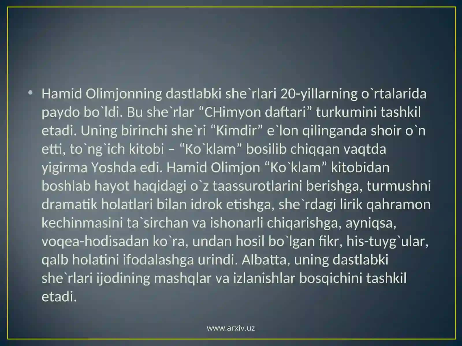 Hаmid Olimjon 3