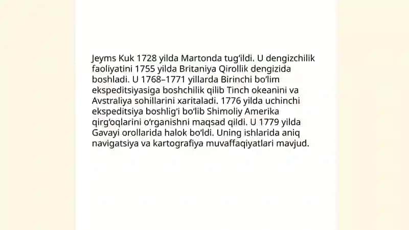 Jeyms Kukning geografik sayohati 3