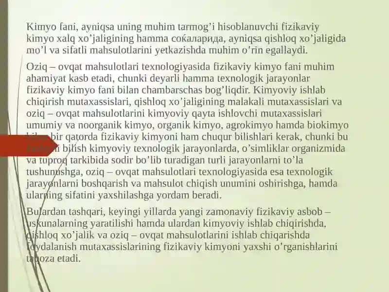Fizikaviy kimyo 3
