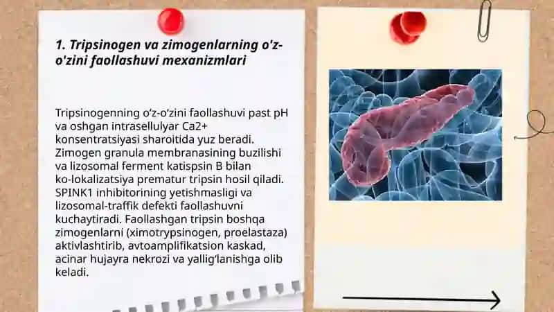 O'tkir pankreatik kelib chiqishi vа davolashning biokimyoviy asoslari 3