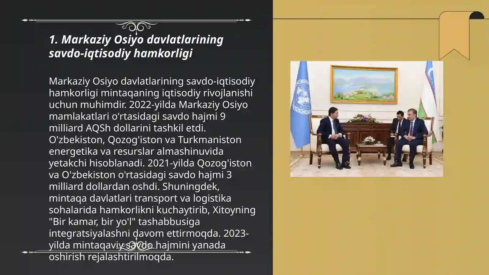 Markaziy Osiyo davlatlari tashqi iqtisodiy aloqalari 3