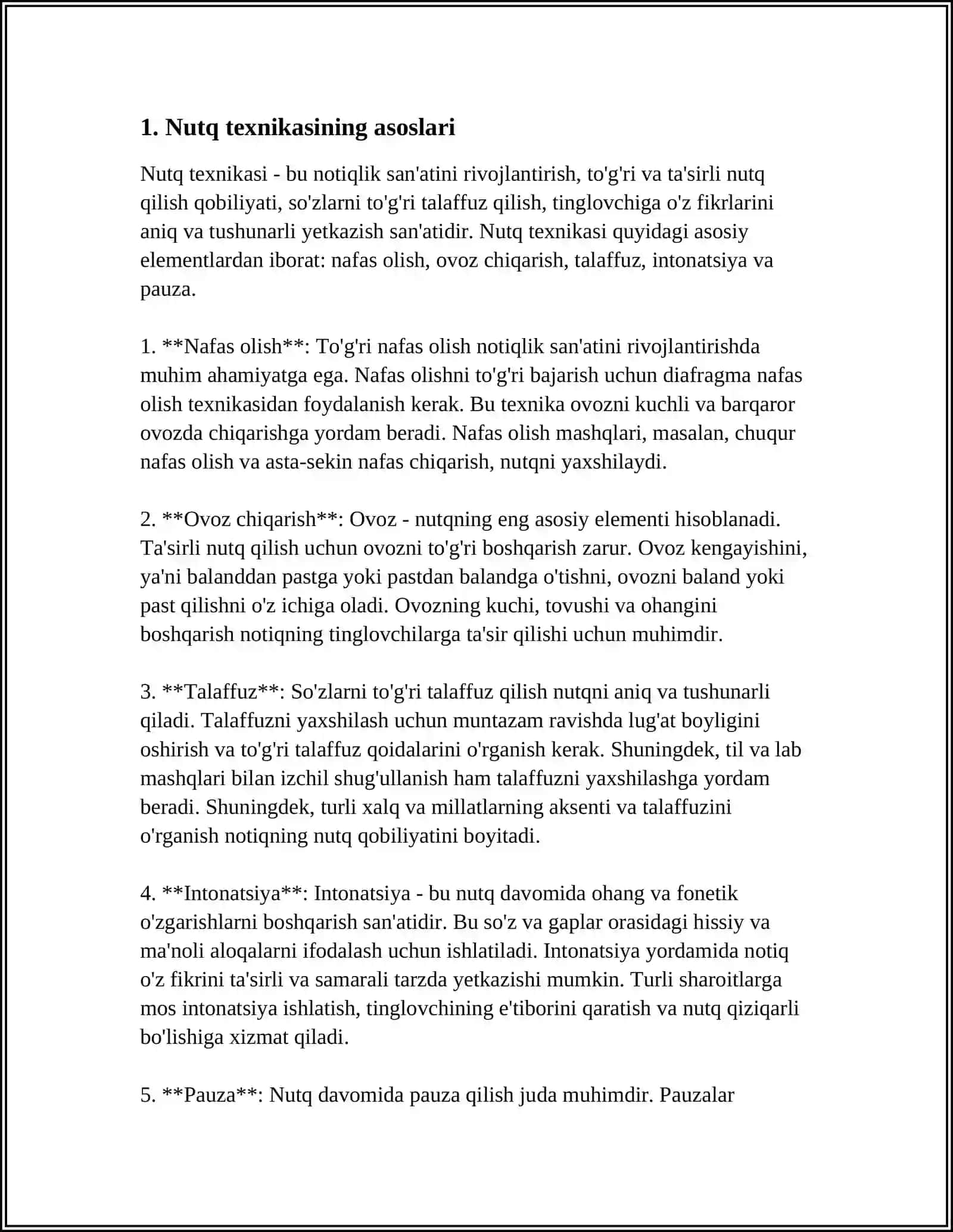 NUTQ TEXNIKASI VA NOTIQLIK MADANIYATI 3