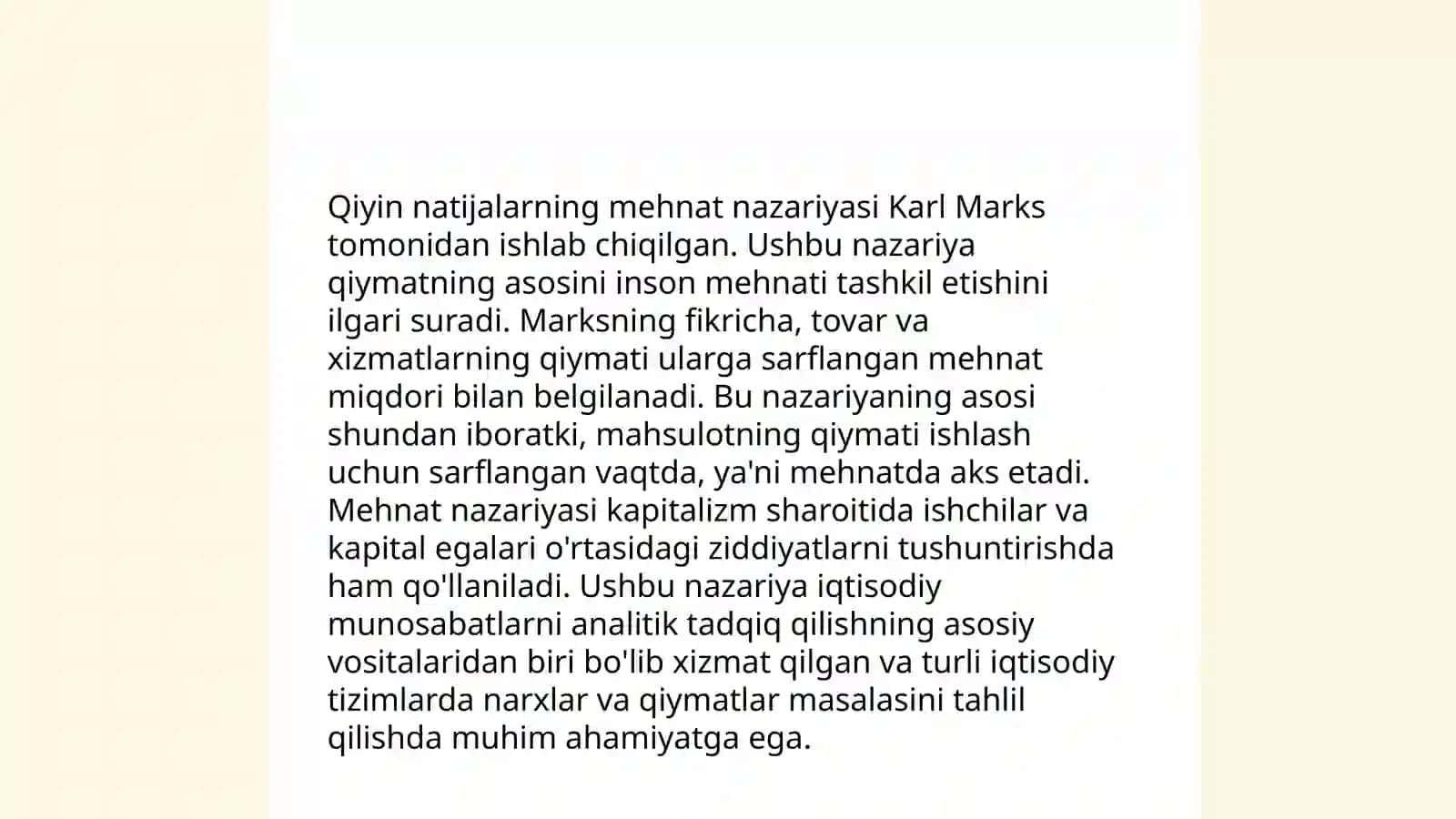 Qiyin Natijalarning Mexnat Nazariyasi 3