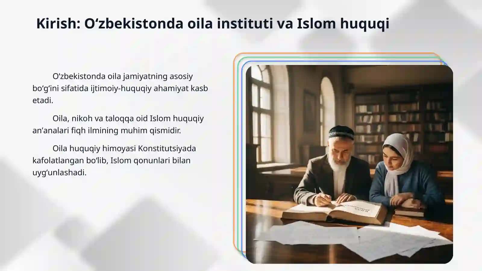 Islom huquqshunosligida oila, nikoh,taloq,idda,zihor tushunchalarini ta'riflash 3
