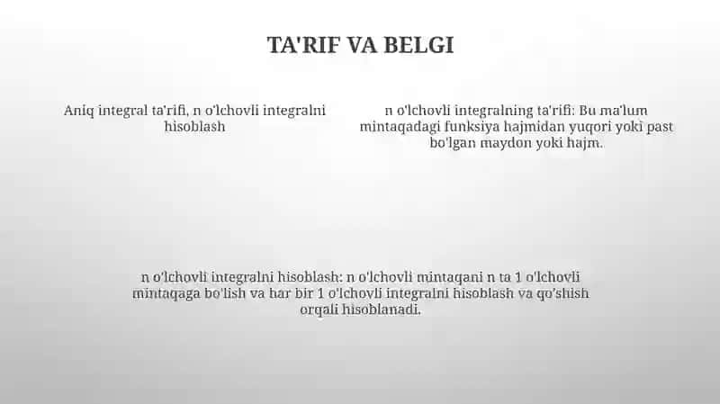 Uch OʻLchovli Integralni Hisoblash 3