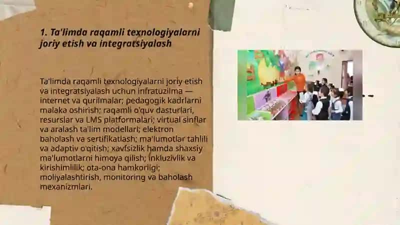 Maktabgacha, umumiy oʻrta, professional taʼlimda oʻqitish jarayonlarini zamonaviy tashkil etish 3