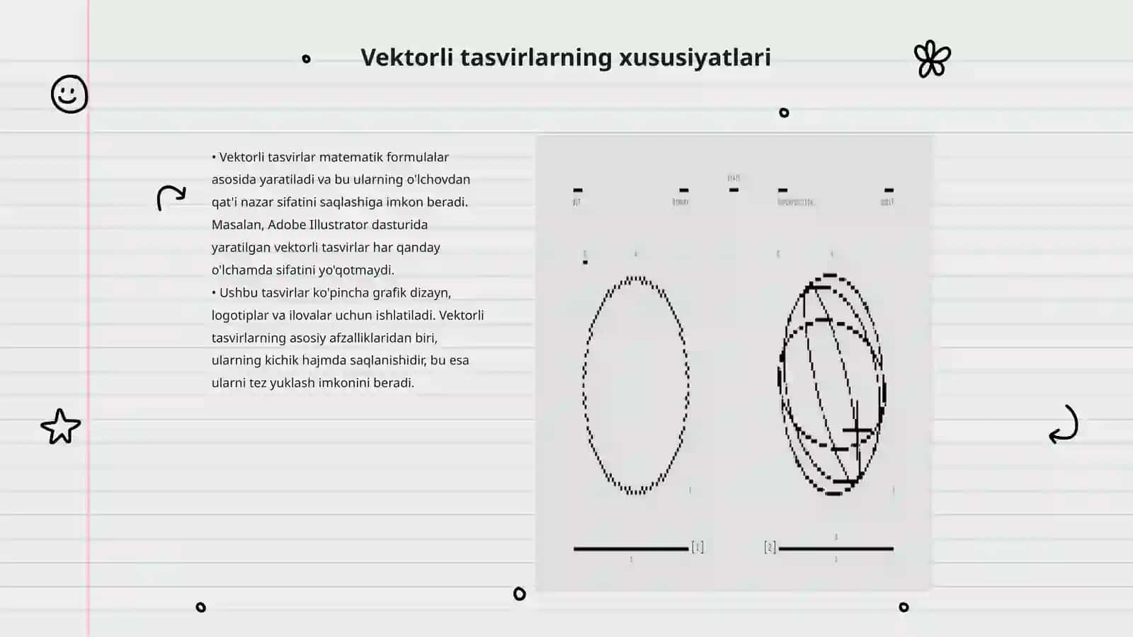 Vektorli va rastrli tasvirlar. Tasvirlarni saqlash va hajmini kichraytirish 3