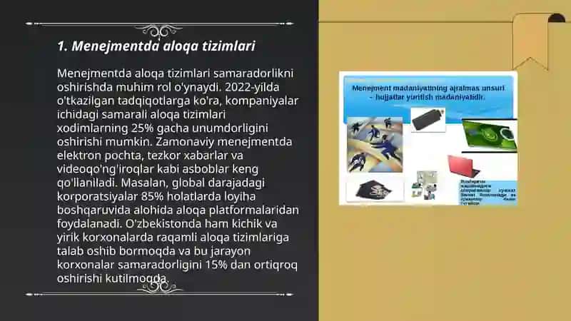 Menejmentda tōğridan tōğri va teskari aloqa 3