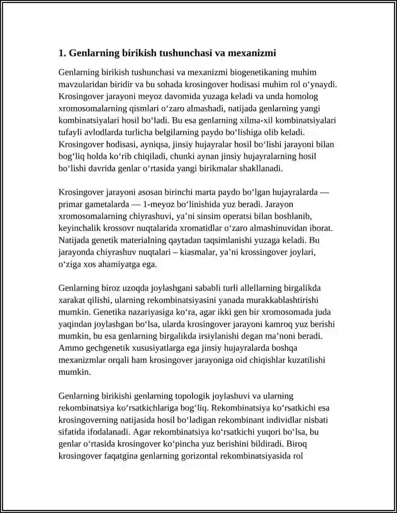 GENLARING BIRIKISH HOLATI KROSINGOVER BELGILARING JINSIY BIRIKKAN HOLDA IRSIYLANISHI 3