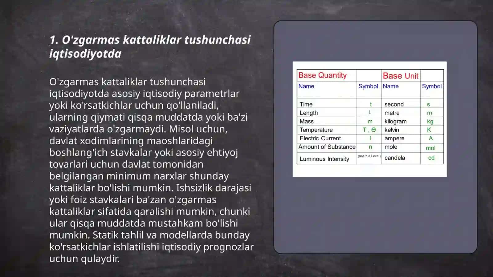 O'zgarmas kattaliklar va nomukammal malumotlarga ega iqtisodiyot taglili 3