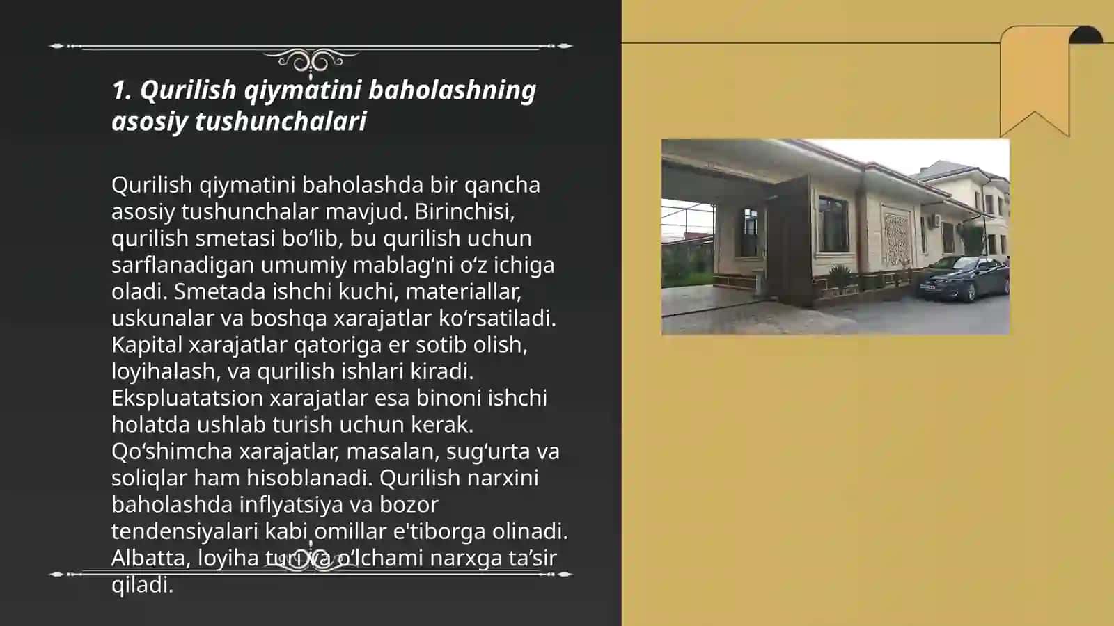 Qurilish bahosini shartnomaviy joriy narxda aniqlash qoidalari 3