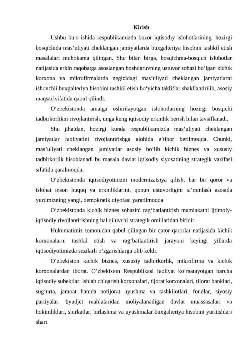 Byuxgalteriya hisobini tashkil etish bo'yicha takliflar 3