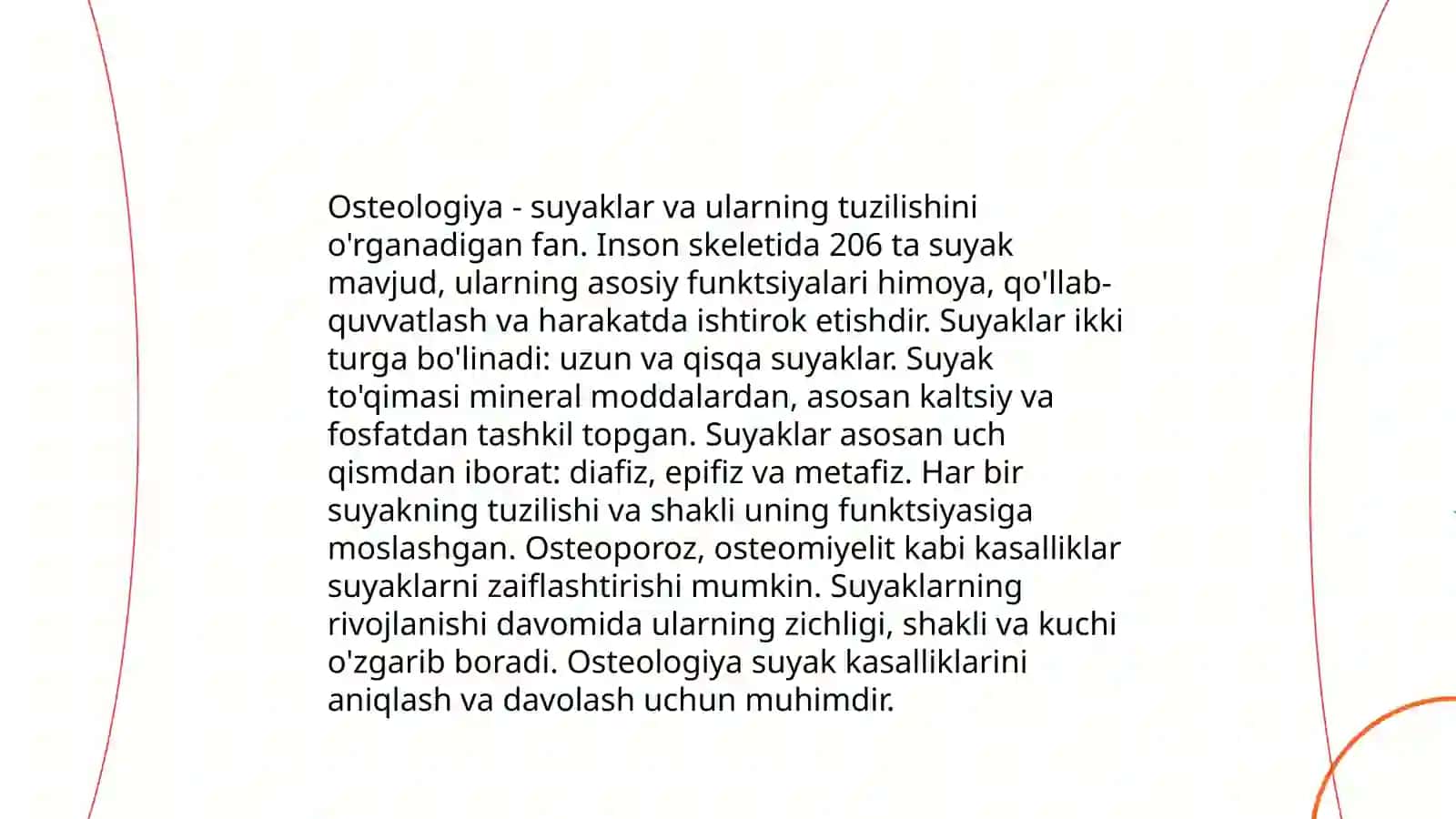 Osteologiyada ishlatiladigan terminlar Abdullayev 3