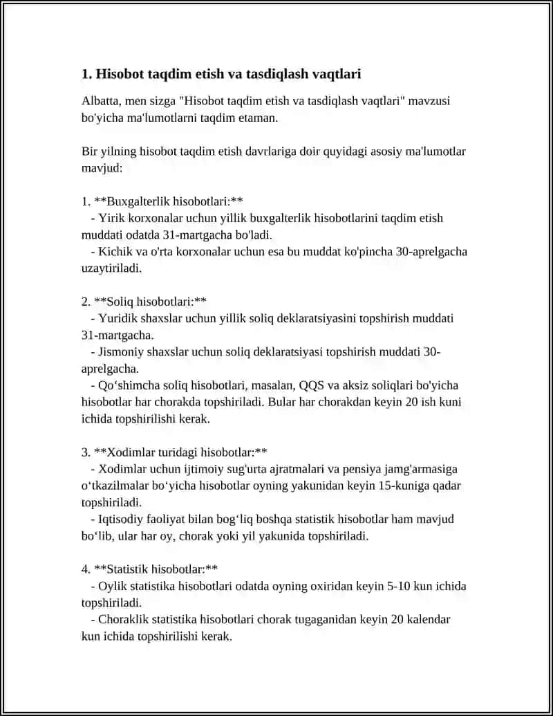 HISOBOT MAXSUS TASHKIL ETILADIGAN BIZNES TEKSHIRISHLAR VA ROYXATLAR 3
