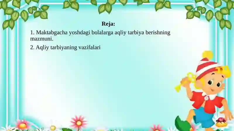 Maktabgacha yoshdagi bolalarni aqliy tarbiya siyosati 3