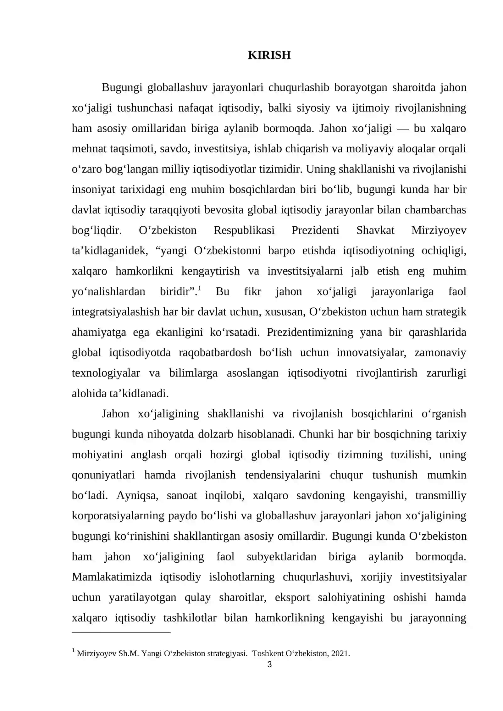 Jahon xo'jaligining tashkil topishi va rivojlanish bosqichlari 3