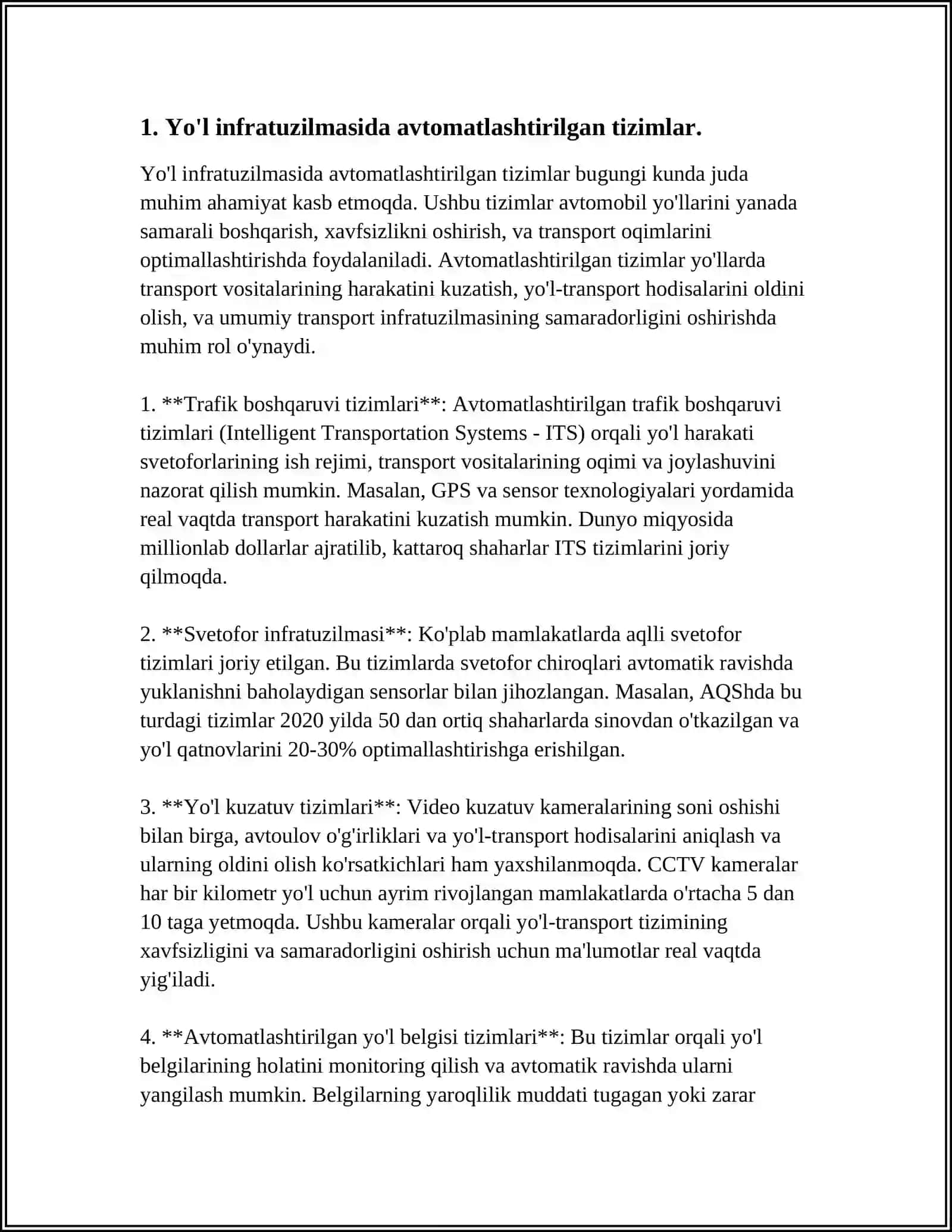 O’ZARO ALMASHINUVCHANLIKNI YO’L XO’JALIGIGA JORIY ETISH 3
