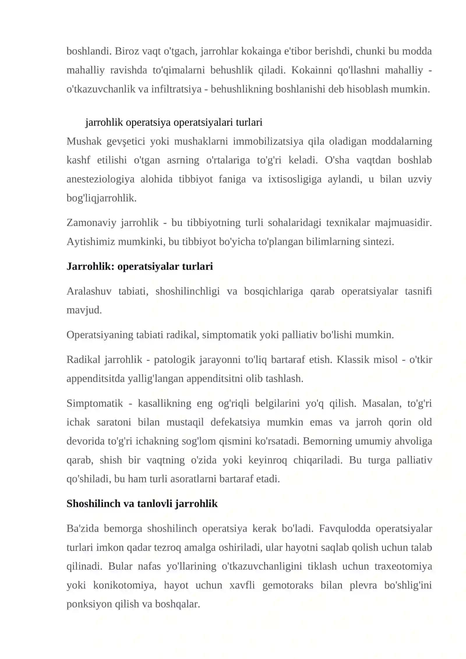 Xirurgiya fani haqida 3