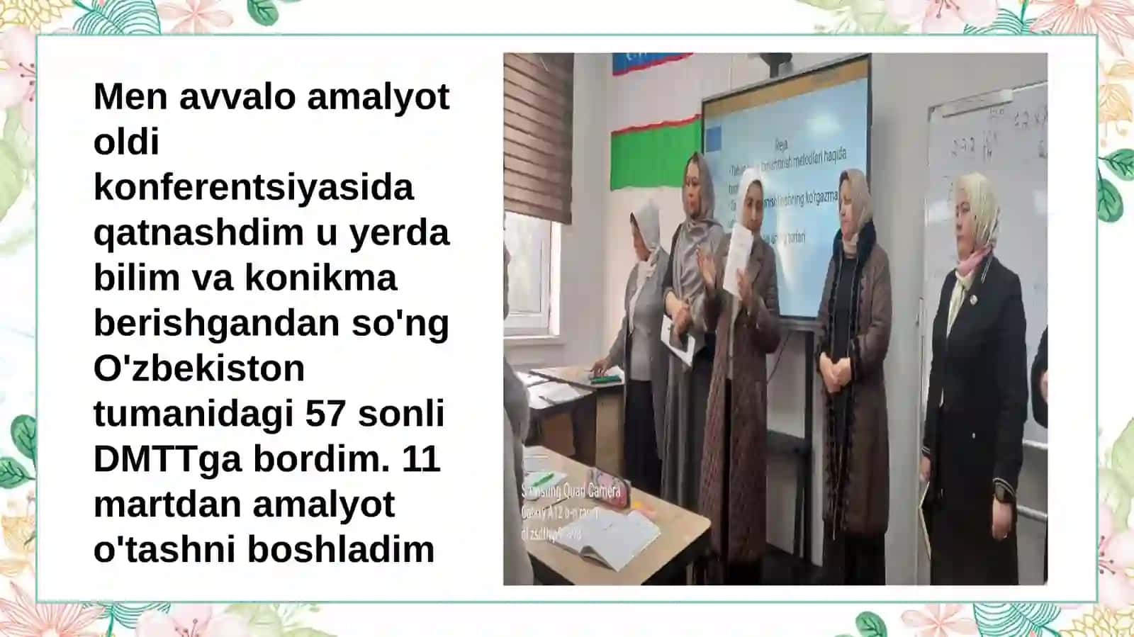 Maktabgacha ta'lim yo'nalishi talabasi Malakaviy amaliy yo'timoyasi uchun tayyorlagan taqdimot 3